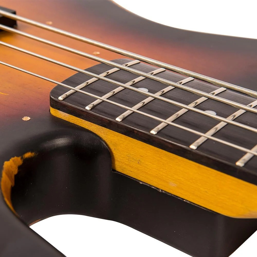 Vintage VJ74 ICON Bass - Distressed Sunset Sunburst | Musician Madness