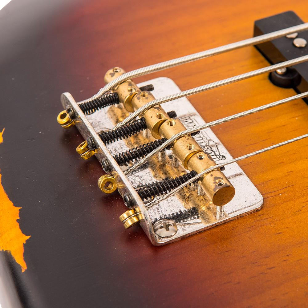 Vintage VJ74 ICON Bass - Distressed Sunset Sunburst | Musician Madness