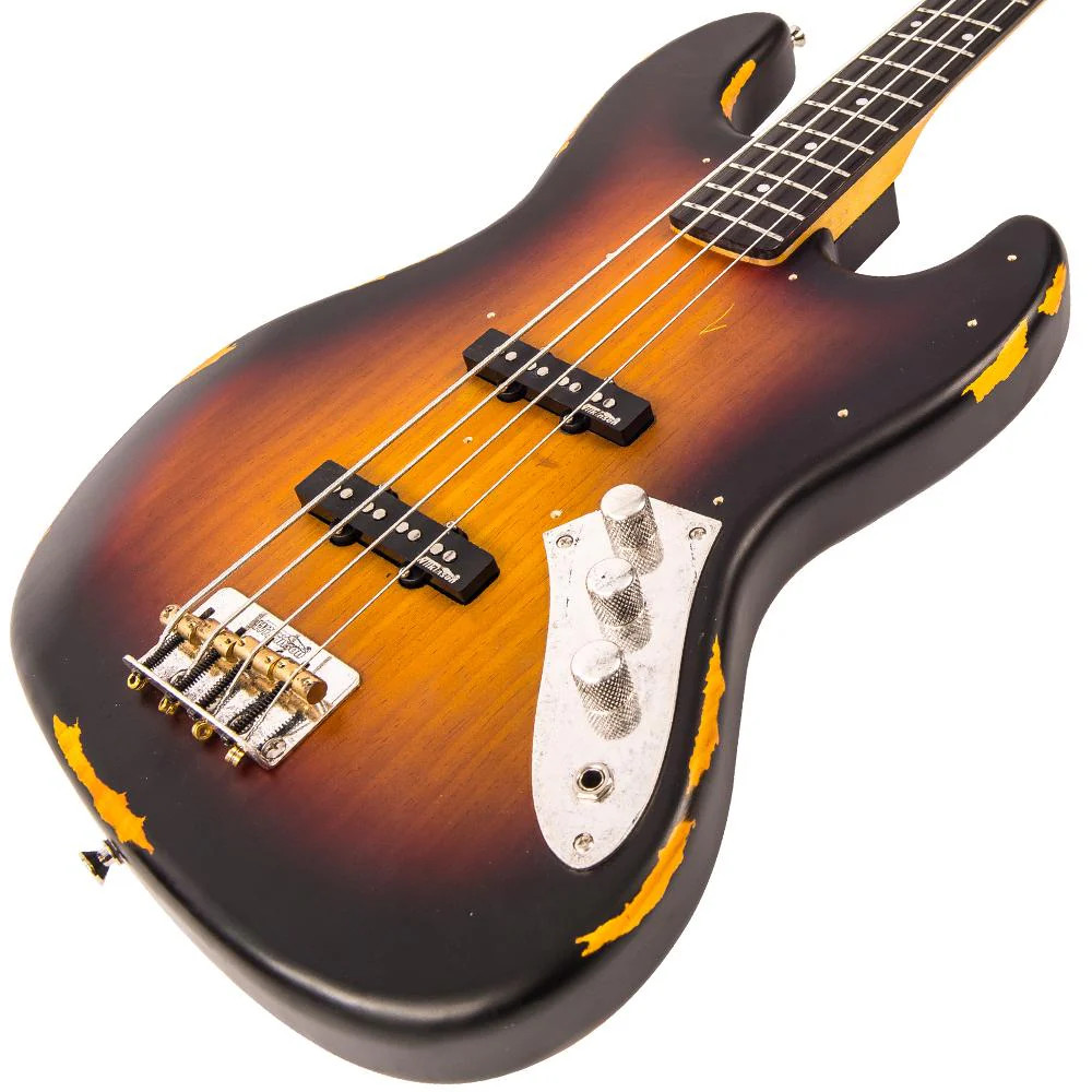 Vintage VJ74 ICON Bass - Distressed Sunset Sunburst