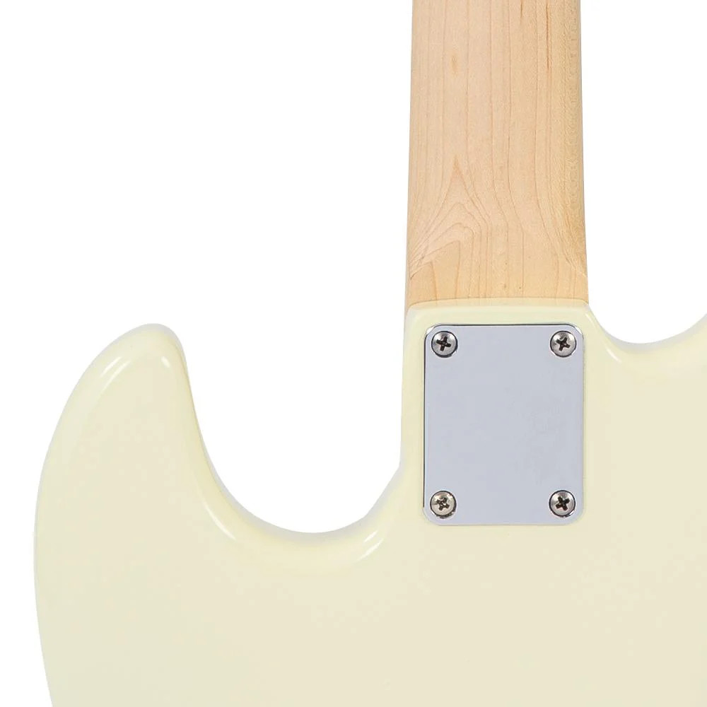 Vintage VJ74 ReIssued Maple Fingerboard Bass Guitar - Vintage White (VJ74MVW) | Musician Madness
