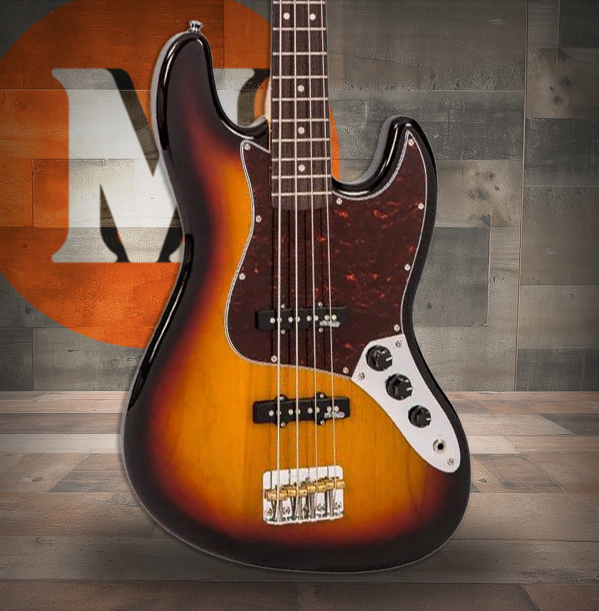 Vintage VJ74 ReIssued Bass - Sunset Sunburst (VJ74SSB)