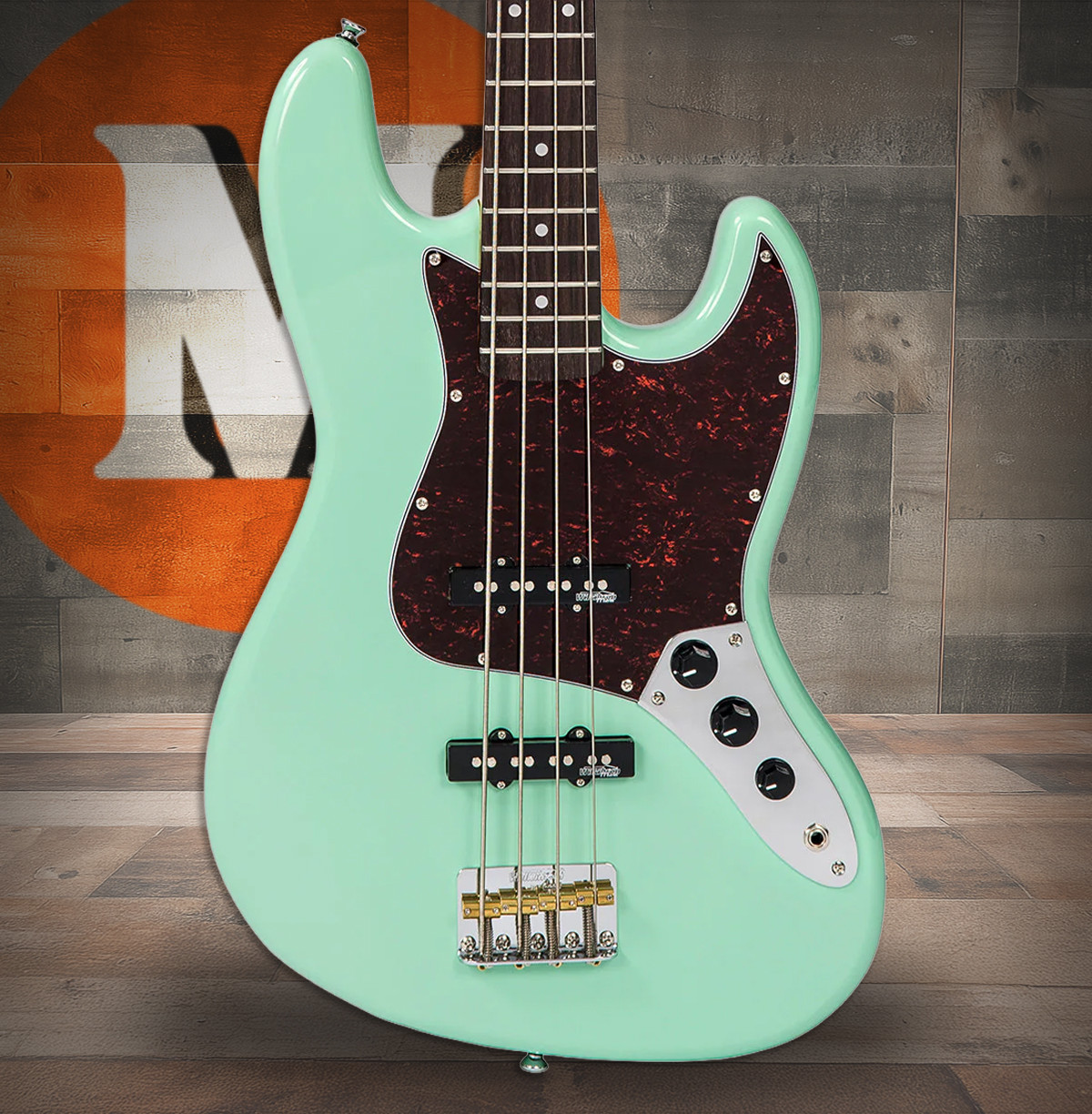 Vintage VJ74 ReIssued Bass - Ventura Green
