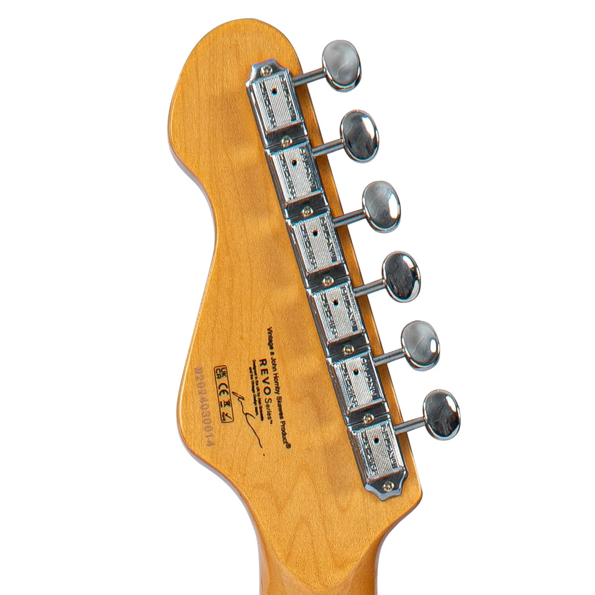 Vintage REVO Series 'Colt HH Twin' Hardtail Electric Guitar - Laguna Blue