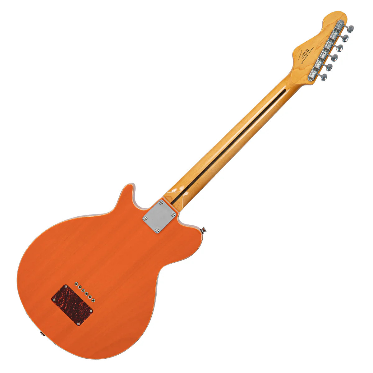 Vintage REVO Series 'Vision' Electric Guitar - Trans Orange (VRV800TO) | Musician Madness