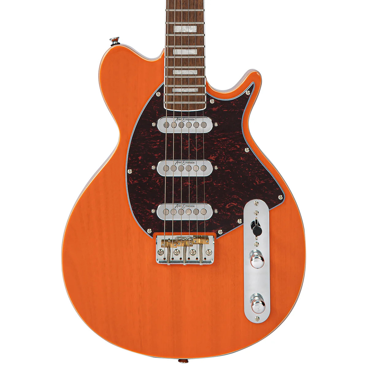 Vintage REVO Series 'Vision' Electric Guitar - Trans Orange (VRV800TO)