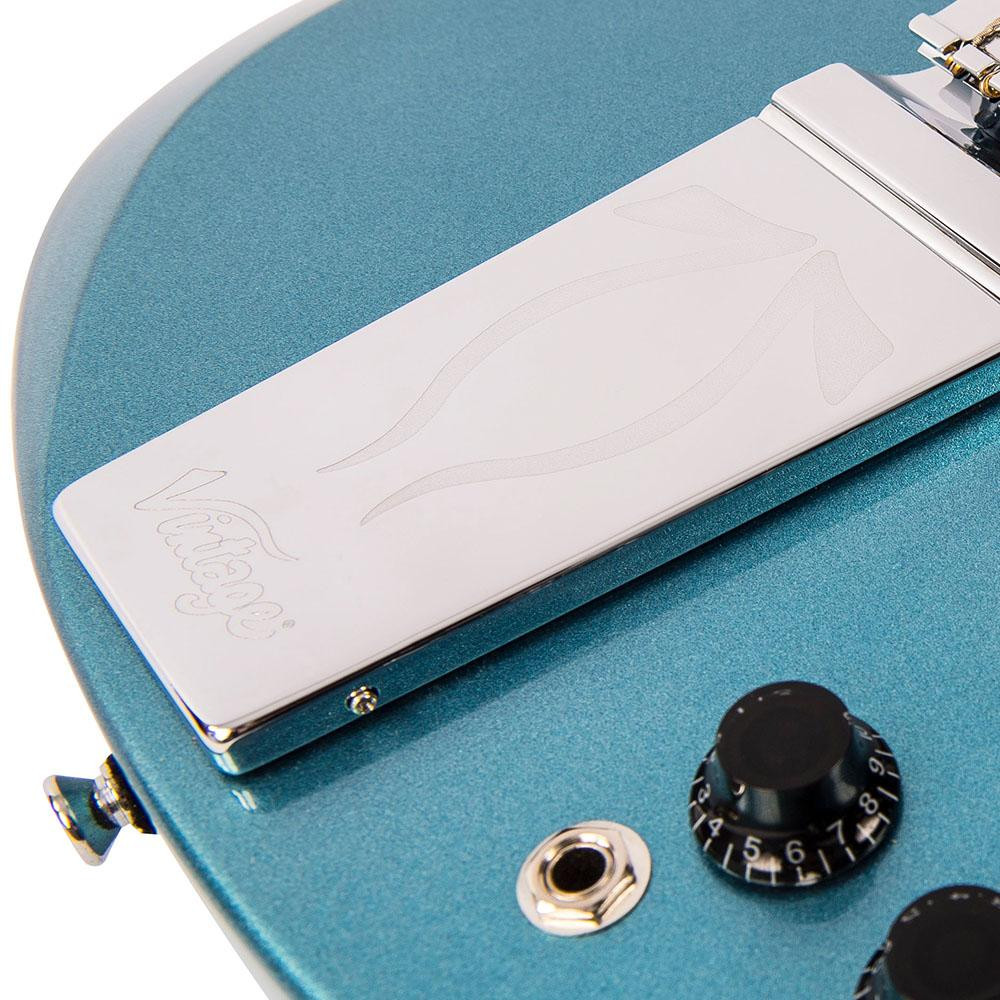 Vintage VS6V Reissued with Vintage Style Vibrato - Gun Hill Blue (VS6VGHB)