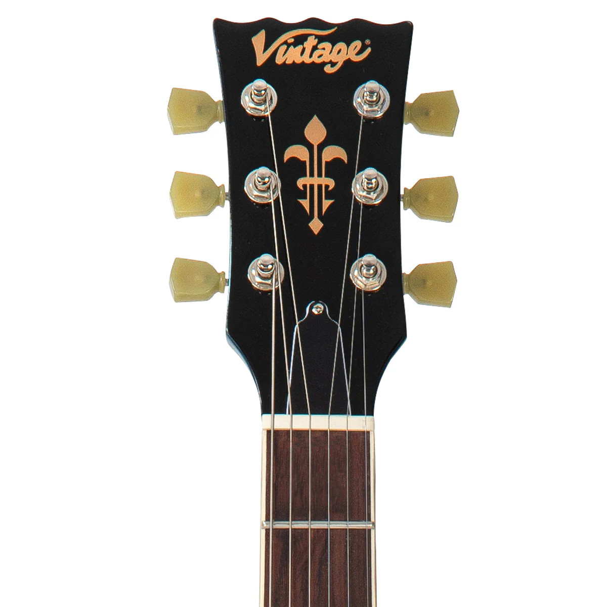 Vintage VSA500B ReIssued Semi Acoustic Guitar w/Bigsby - Cherry Red (VSA500BCR)