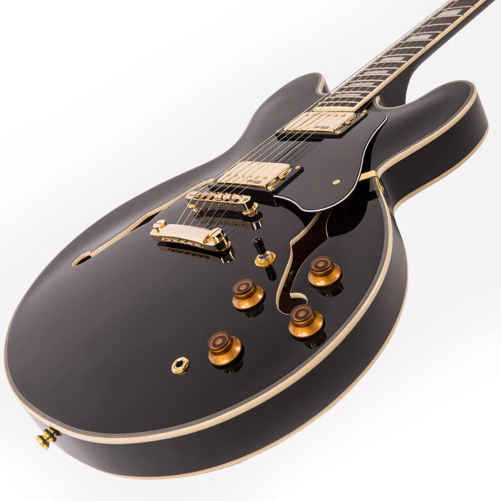 Vintage VSA500 ReIssued Semi Acoustic Guitar - Boulevard Black (VSA500GBK) | Musician Madness