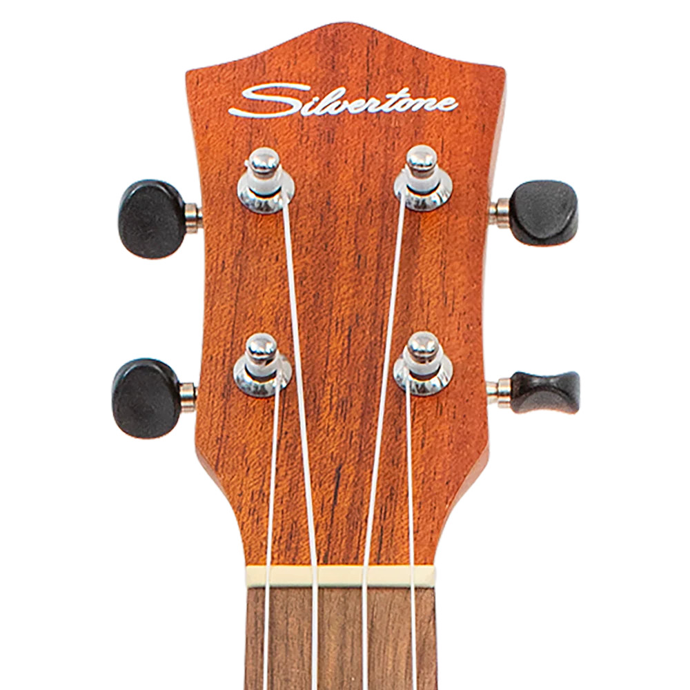 Silvertone Concert Ukulele w/Stencil Graphic - Walnut (851) | Musician Madness