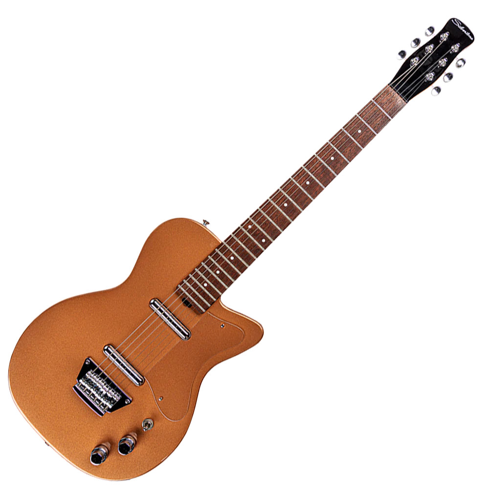 Silvertone アコースティックギター ブラウングラデーション Silvertone Single Cut Bolt-on Lipstic Pickups - Copper Metallic