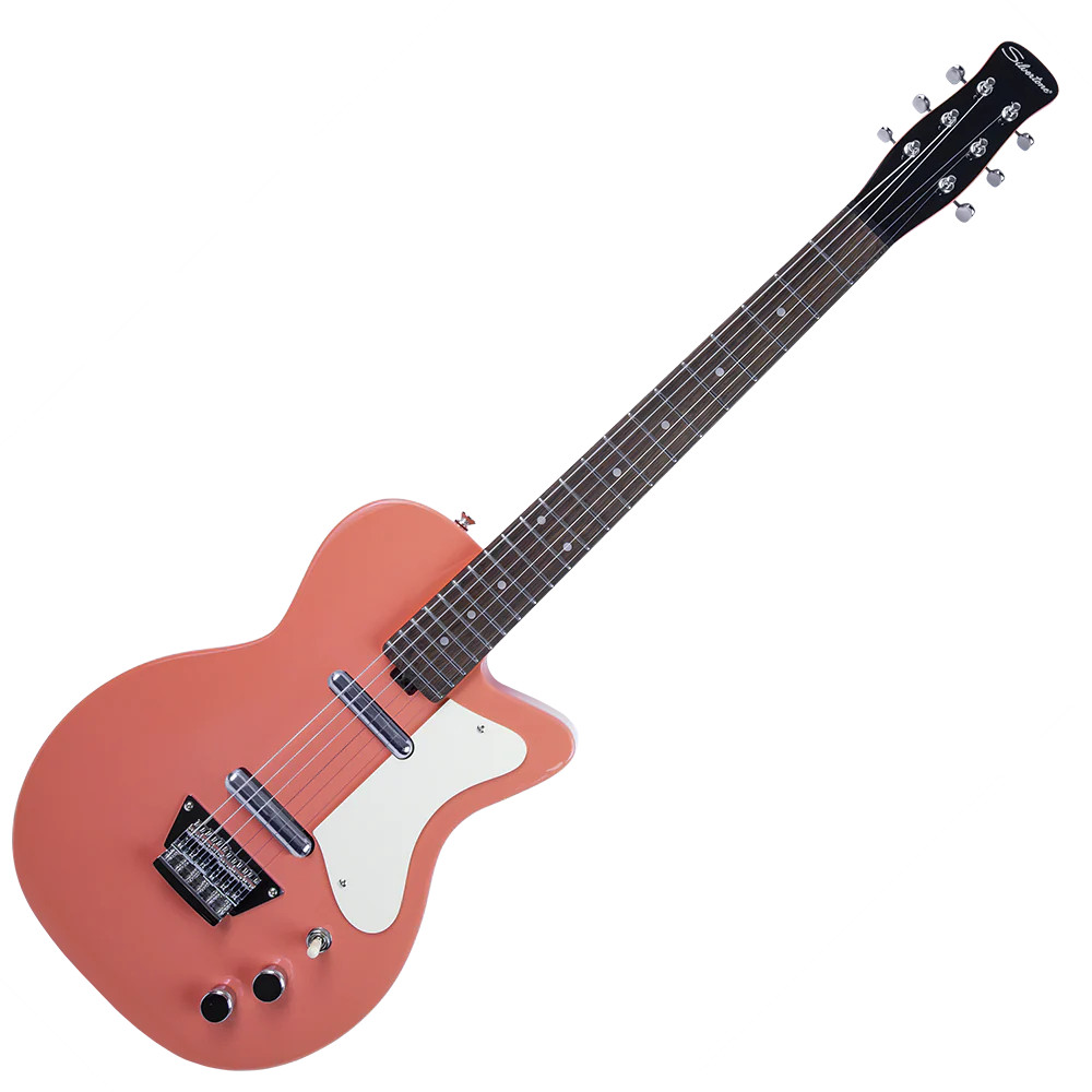 Silvertone New Lipstick Pickups / 1 Vol 1 Tone - Key West Coral (1303CRL) | Musician Madness
