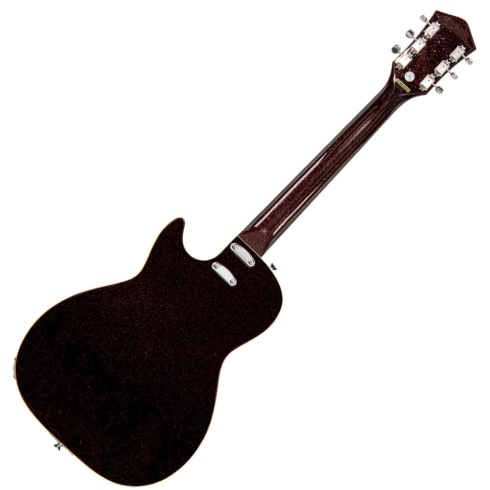 Silvertone Single Cut Bolt-on Duncan Pickups - Red Silver Flake Burst (1423RSFB)