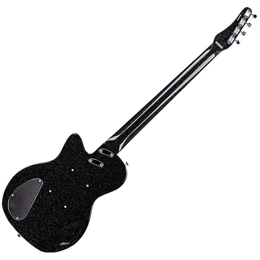 Silvertone Short Scale Bass Lipstick Pickups  24 Fret - Black Silver Flake (1444BSF) | Musician Madness