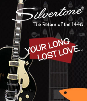 Silvertone Semi-Hollow w/ Bigsby® 2 mini-hum PU's - Gloss Black (1446VBK)