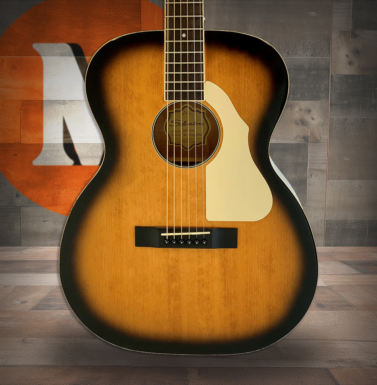 Silvertone Orchestra Acoustic Electric w/ Fishman Clearwave 60 - Vintage Sunburst (600EAVS) | Musician Madness