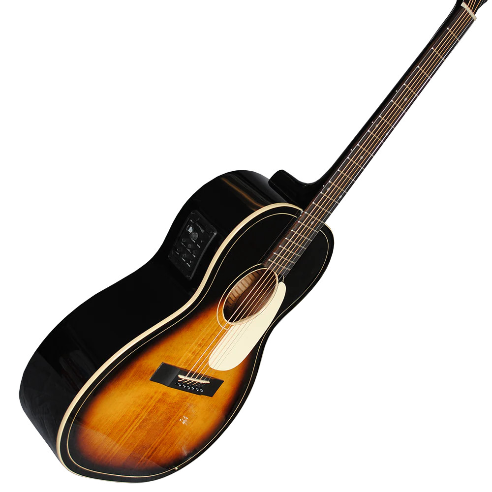 Silvertone Parlor Acoustic Electric w/Fishman Clearwave 60 - Vintage Sunburst (604EAVS) | Musician Madness