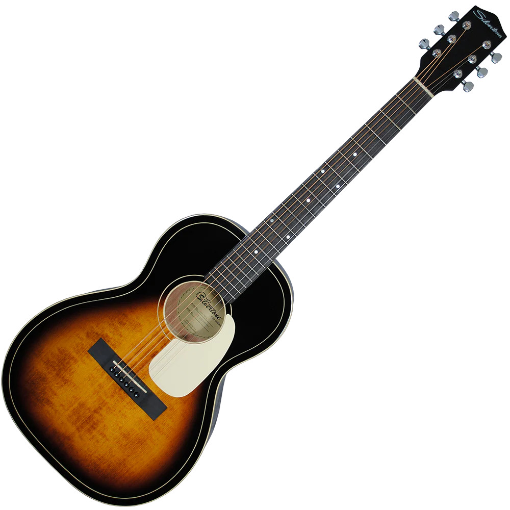 Silvertone Parlor Acoustic Electric w/Fishman Clearwave 60 - Vintage Sunburst (604EAVS) | Musician Madness