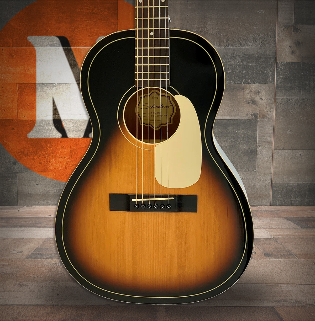 Silvertone Parlor Acoustic Electric w/Fishman Clearwave 60 - Vintage Sunburst (604EAVS)