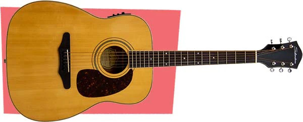 Silvertone Jumbo Acoustic Electric w/Fishman Clearwave 60 - Gloss Natural (633EN) | Musician Madness