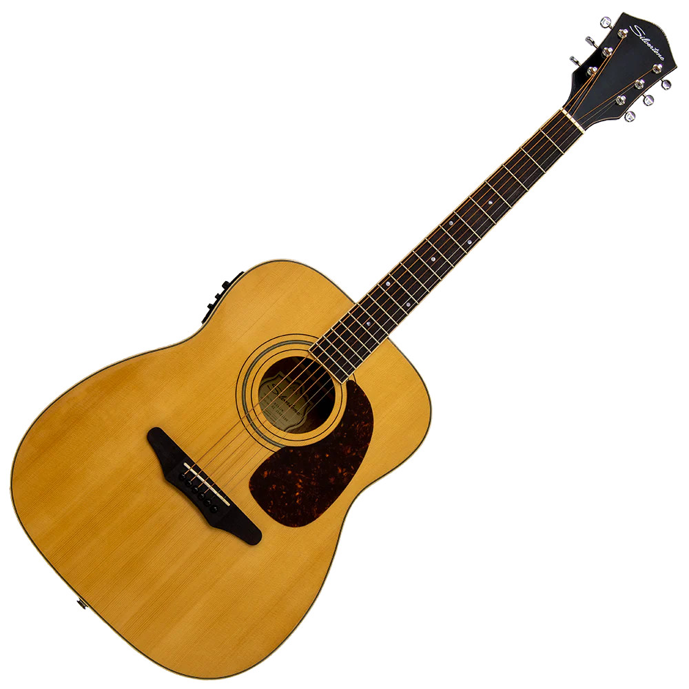 Silvertone アコースティックギター ブラウングラデーション Silvertone Jumbo A/E w/Fishman Clearwave 60 - Gloss Natural (633EN
