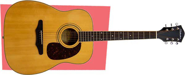 Silvertone Jumbo Acoustic Guitar - Gloss Natural (633N)