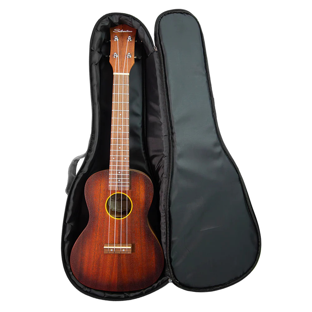 Silvertone Concert Size Ukulele Gigbag - 10mm Padding (SCUB GR) | Musician Madness