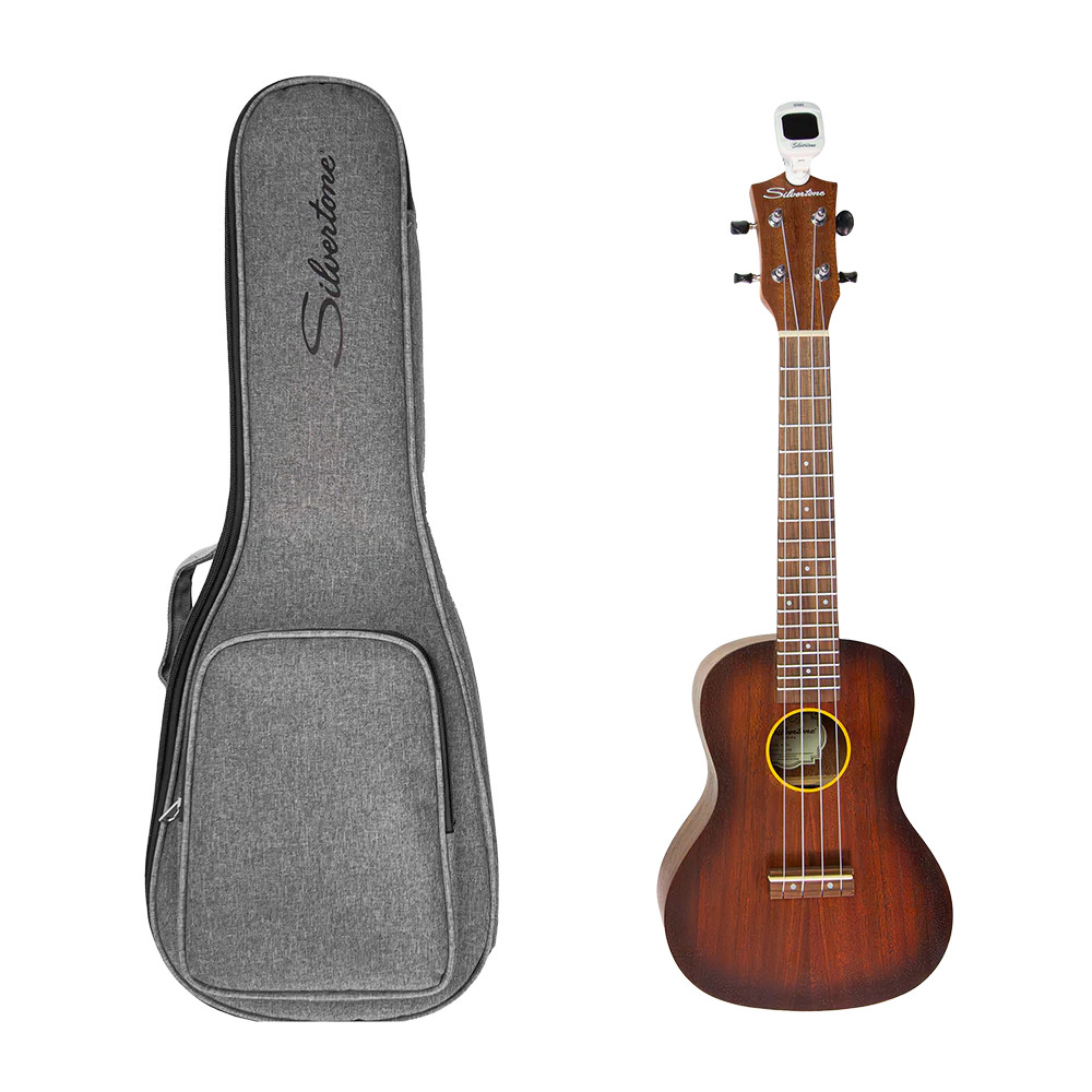 Silvertone Concert Size Ukulele Gigbag - 10mm Padding (SCUB GR) | Musician Madness