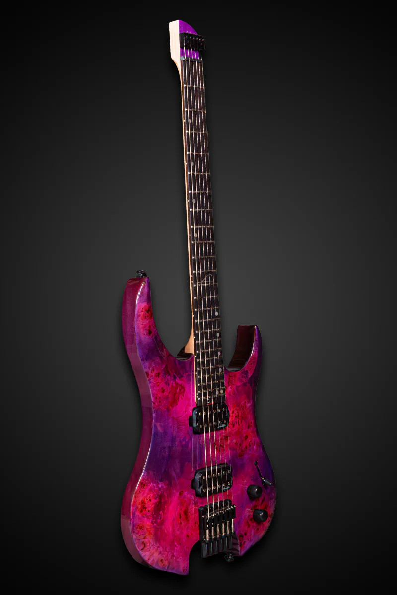 Legator Ghost G6SS Six String Electric Guitar - Magenta Burl (G6SS-MAG)|Musician Madness