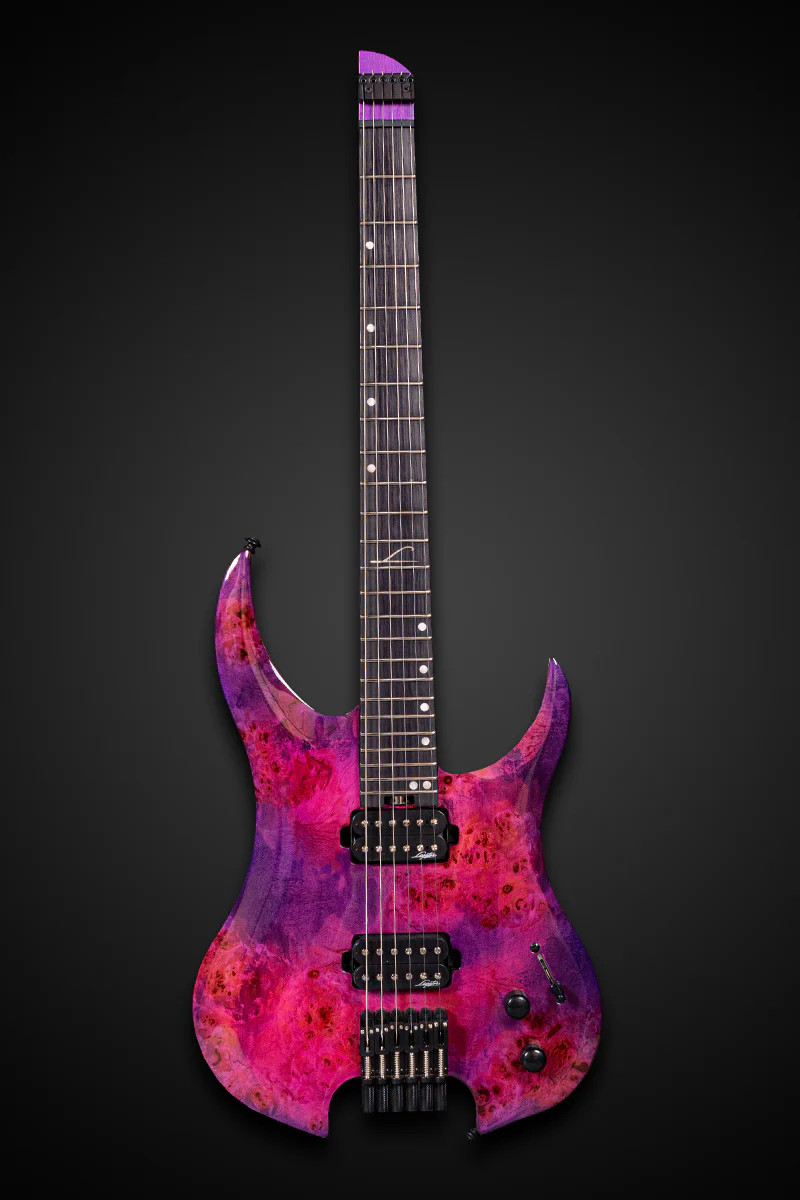 Legator Ghost G6SS Six String Electric Guitar - Magenta Burl (G6SS-MAG) | Musician Madness