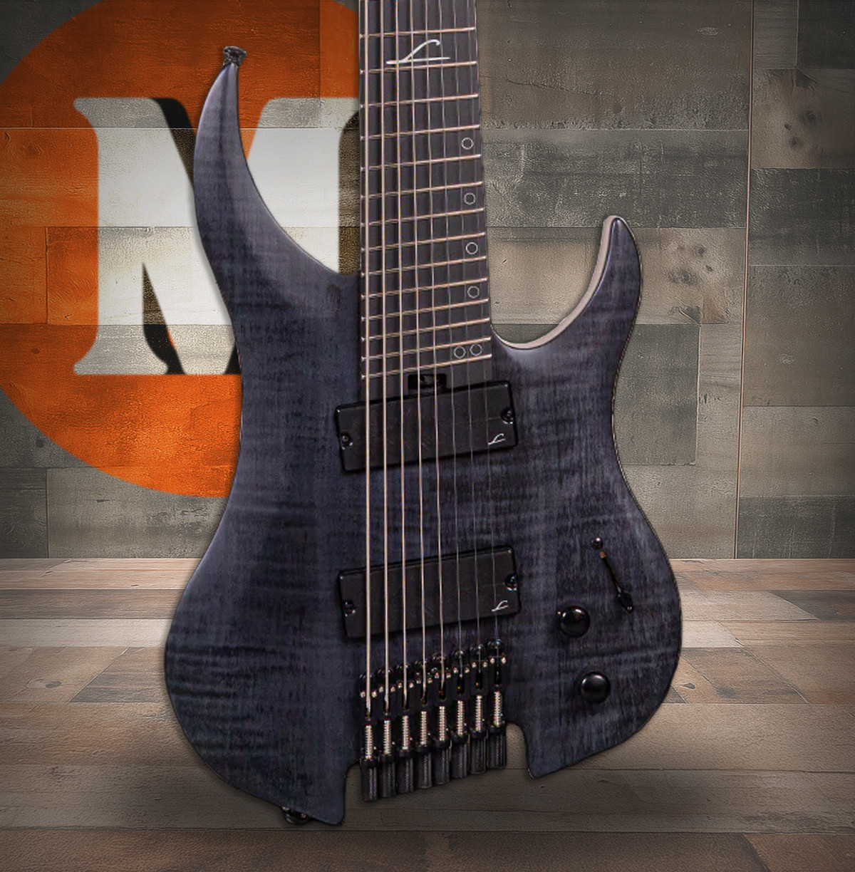 Legator Ghost G8FSS Eight String Electric Guitar - Black (G8FSS-BLK) | Musician Madness