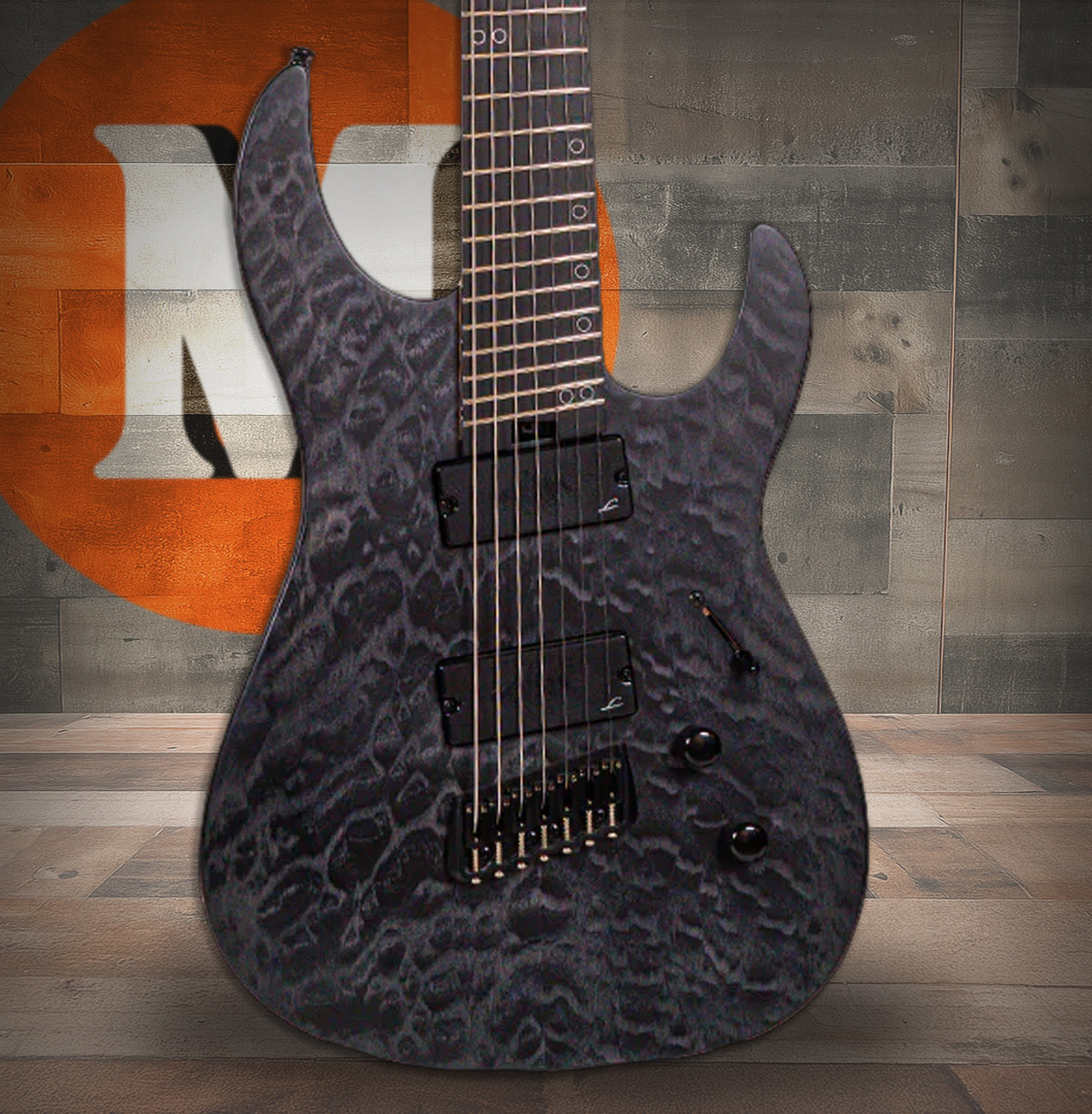 Legator Ninja N7FSS Seven String Electric Guitar - Black (N7FSS-BLK)