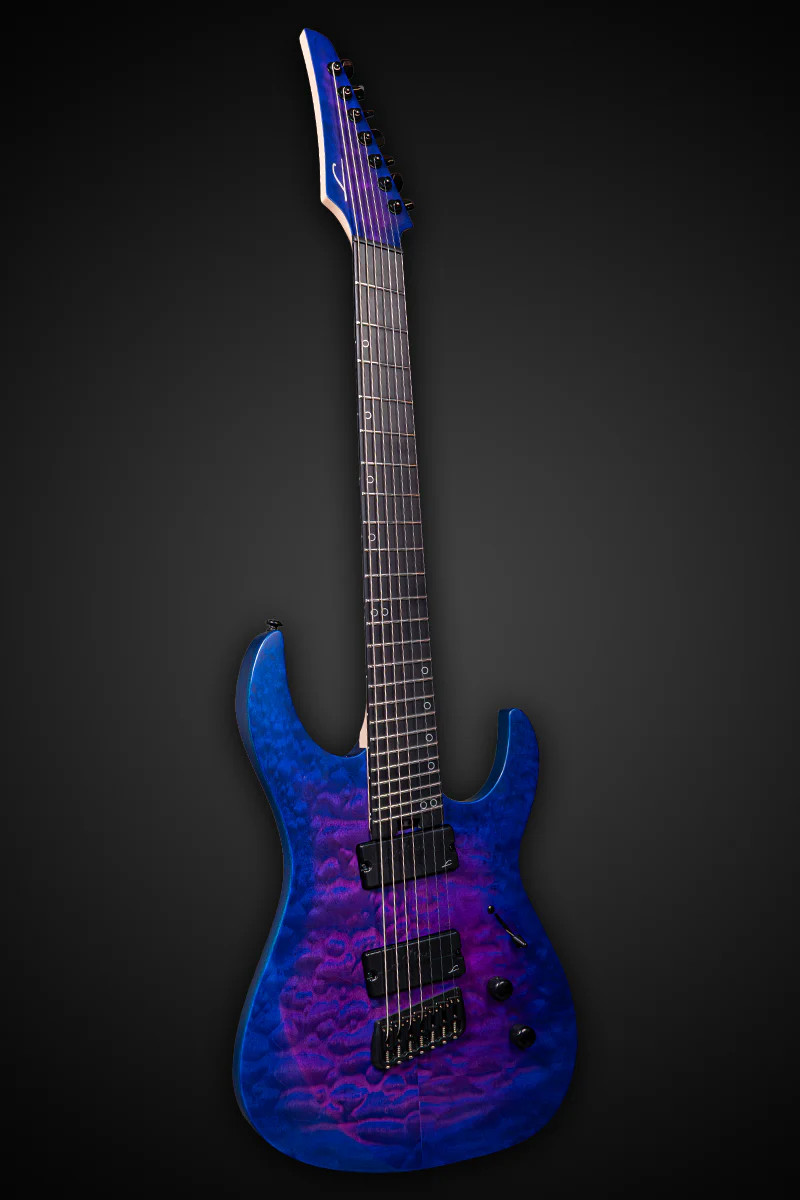 Legator Ninja N7FSS Seven String Electric Guitar - Hyper Nova Blue (N7FSS-HB) | Musician Madness