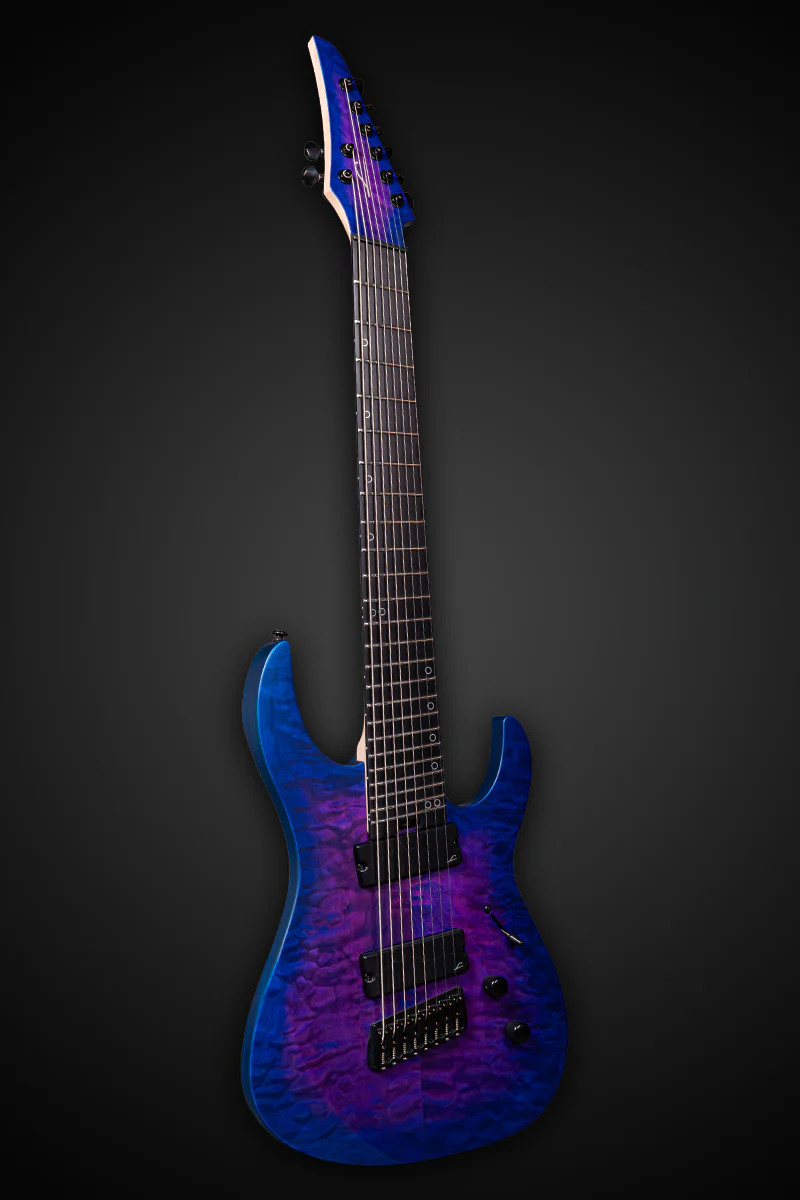 Legator Ninja N8FSS Eight String Electric Guitar - Hyper Nova Blue (N8FSS-HB) | Musician Madness