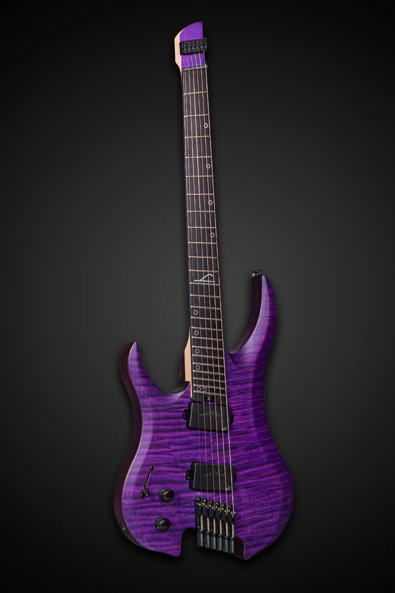 Legator N6FSSL Six String Electric Guitar Left Hand - Purple Flame (N6FSSL-PR)