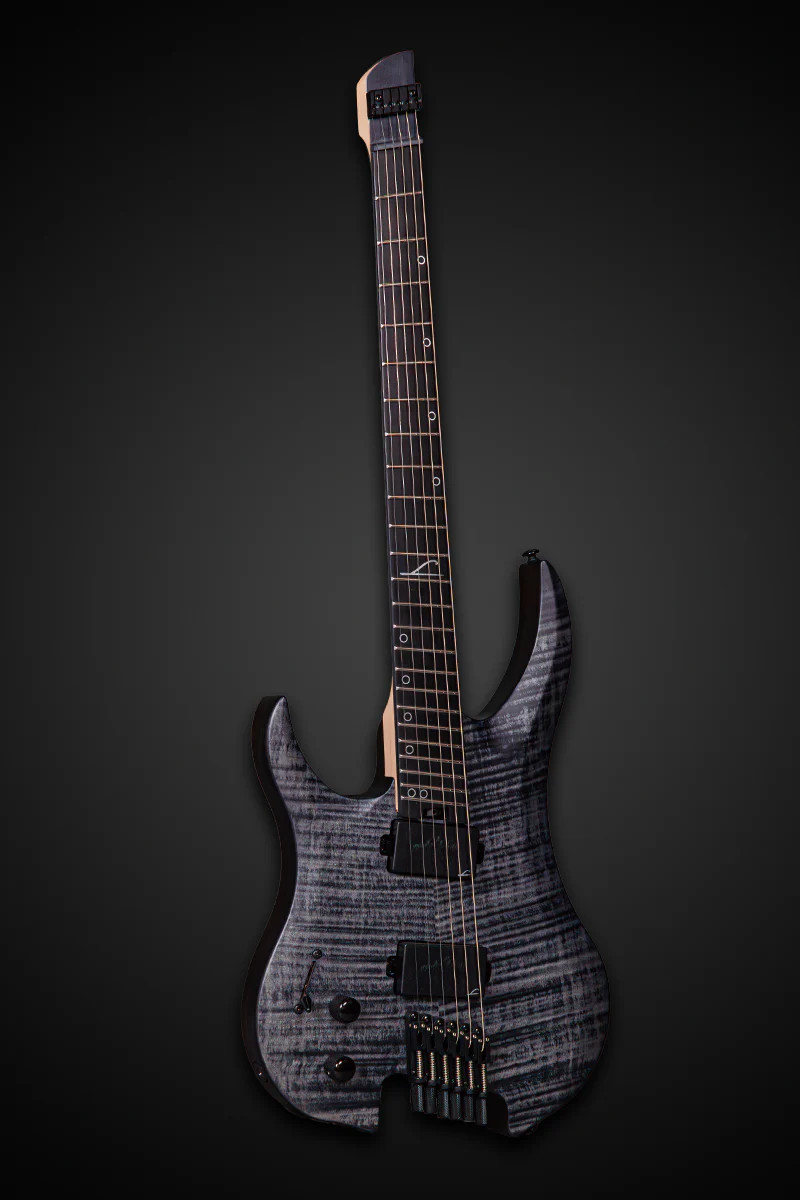 Legator G6FSSL Ghost 6 String Electric Guitar - Black Flame (G6FSSL-BLK) | Musician Madness