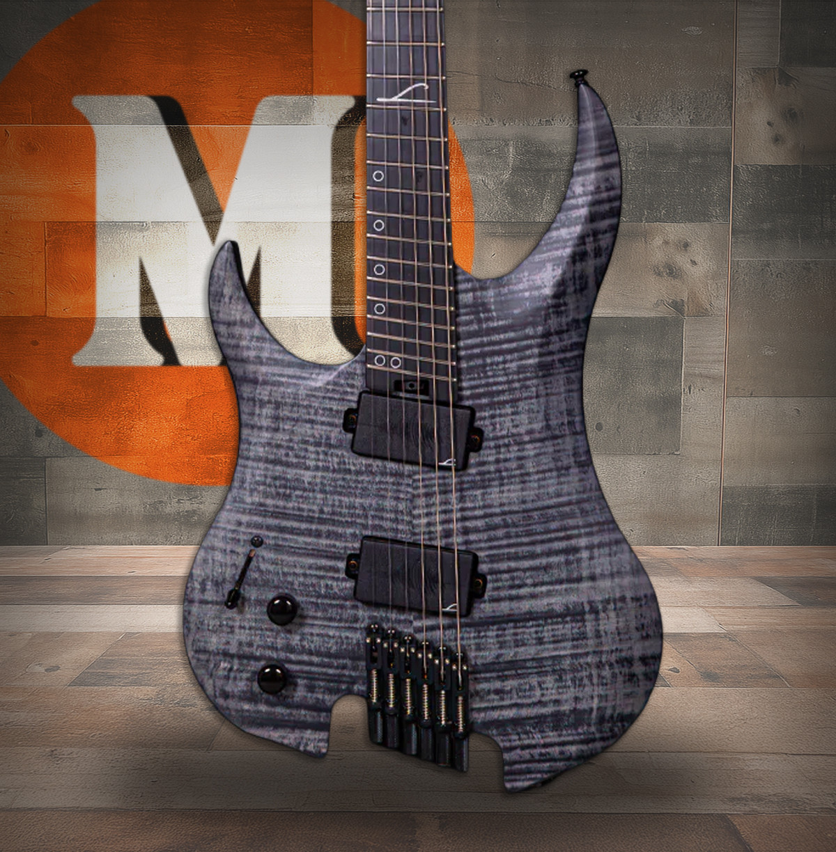 Legator G6FSSL Ghost 6 String Electric Guitar - Black Flame (G6FSSL-BLK) | Musician Madness