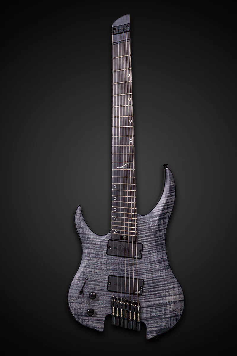 Legator Ghost G7FSSL 7 String Left Hand Electric Guitar - Black Flame (G7FSSL-BLK) | Musician Madness