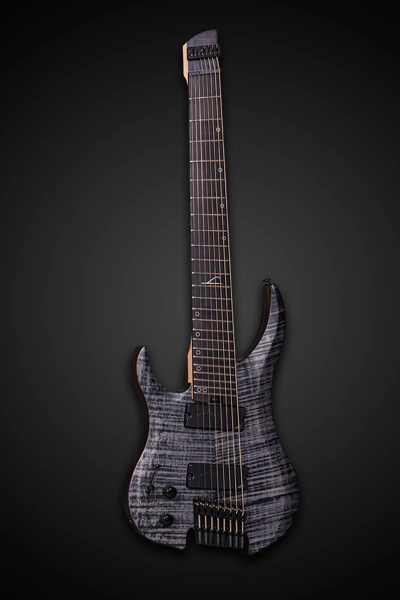 Legator Ghost G8FSSL Left Hand 8 String Electric Guitar - Black Flame (G8FSSL-BLK) | Musician Madness