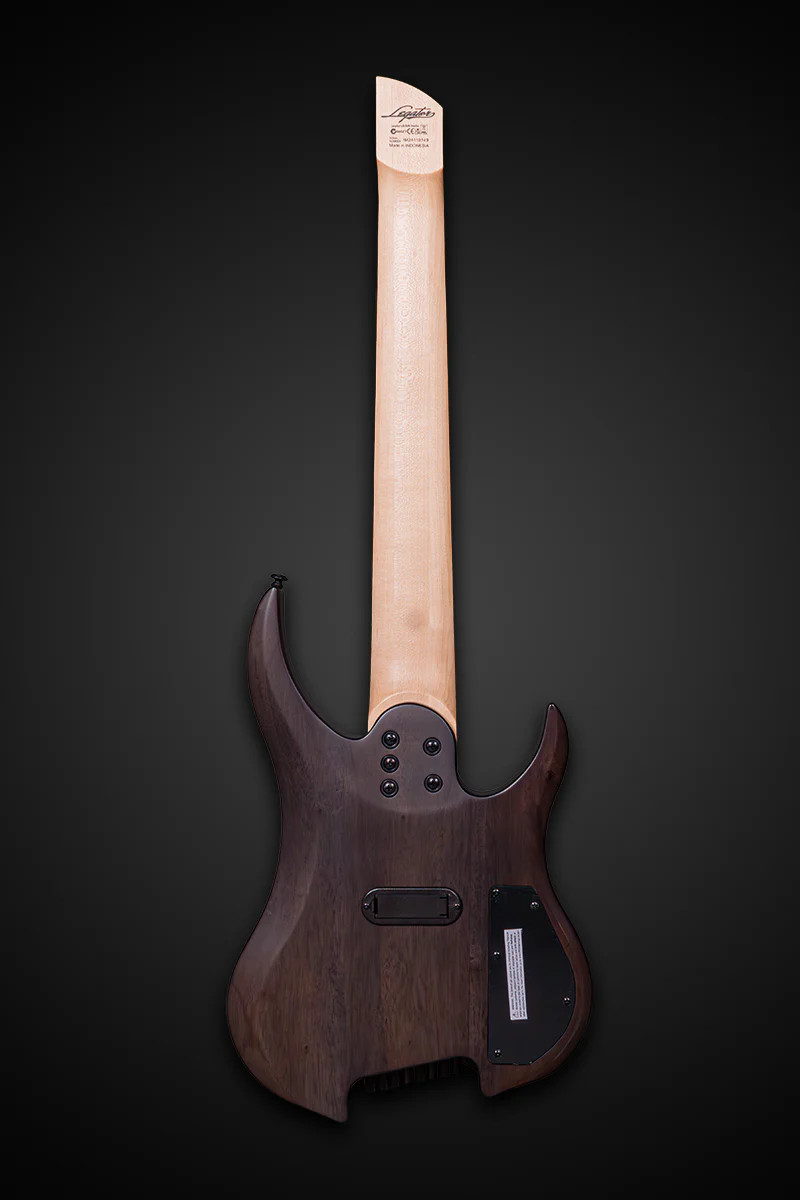 Legator Ghost G8FSSL Left Hand 8 String Electric Guitar - Black Flame (G8FSSL-BLK) | Musician Madness