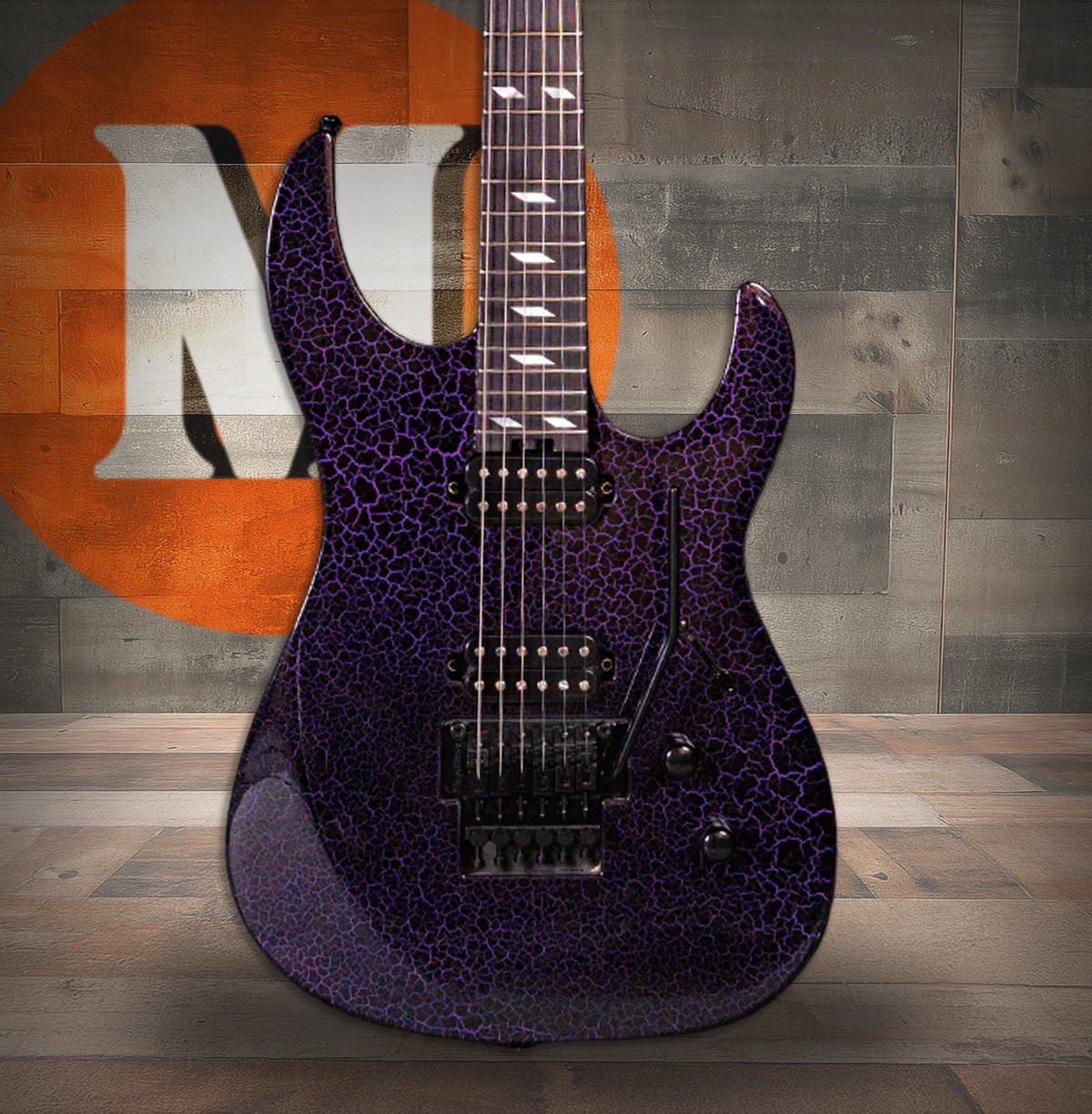 Legator N6FR Six String Electric Guitar - Purple Crackle (N6FR-PR)