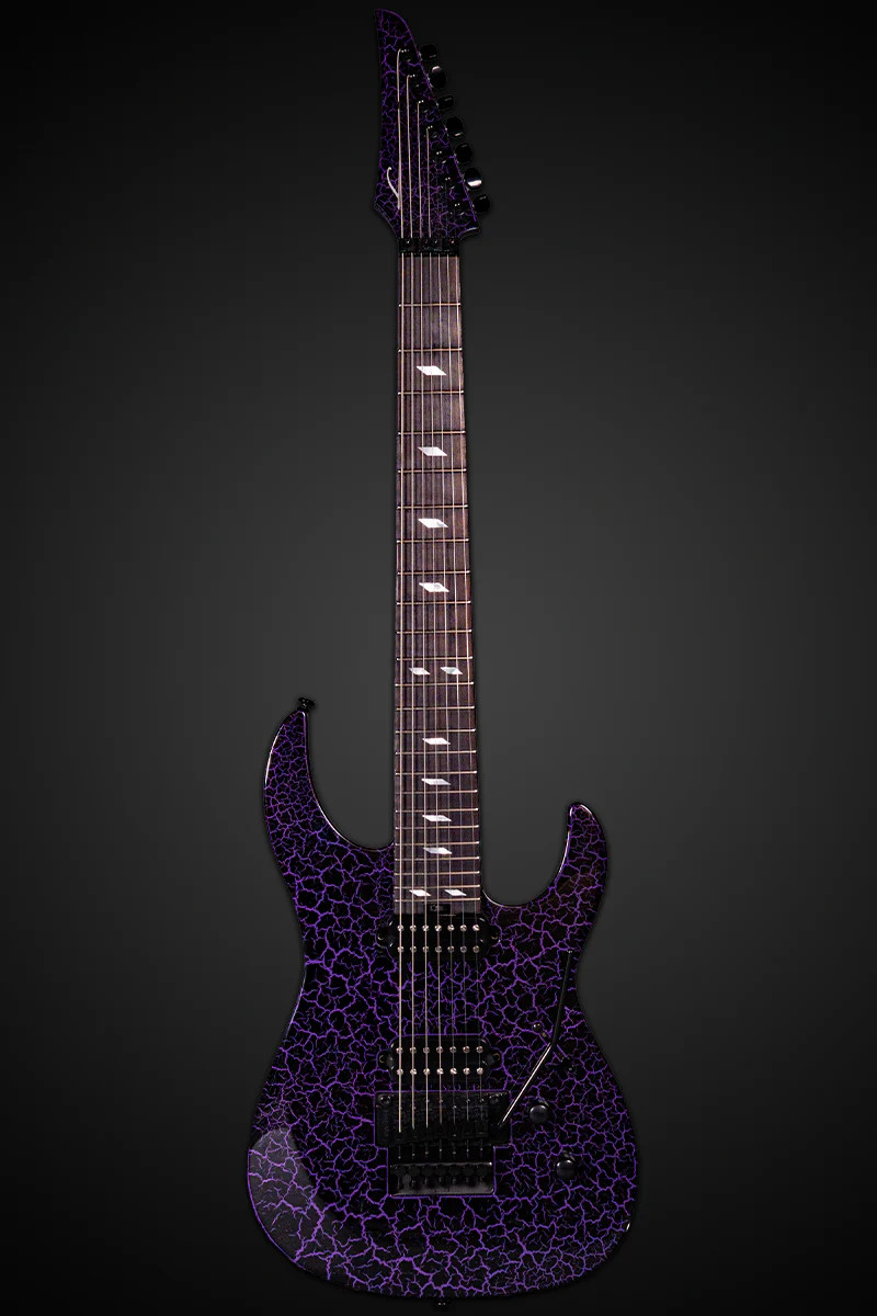 Legator N7FR Seven String Electric Guitar - Purple Crackle (N7FR-PR) | Musician Madness
