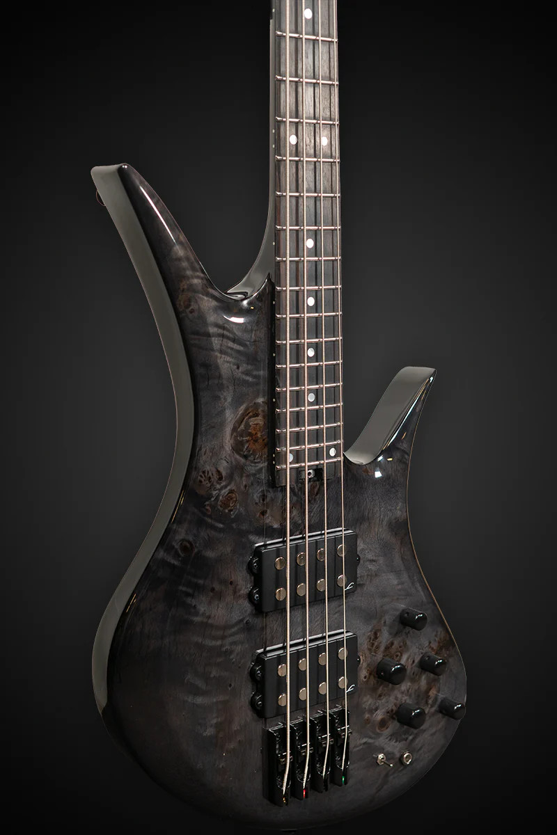 Legator HB4 Bass Guitar - Black Burl (HB4-BLK)