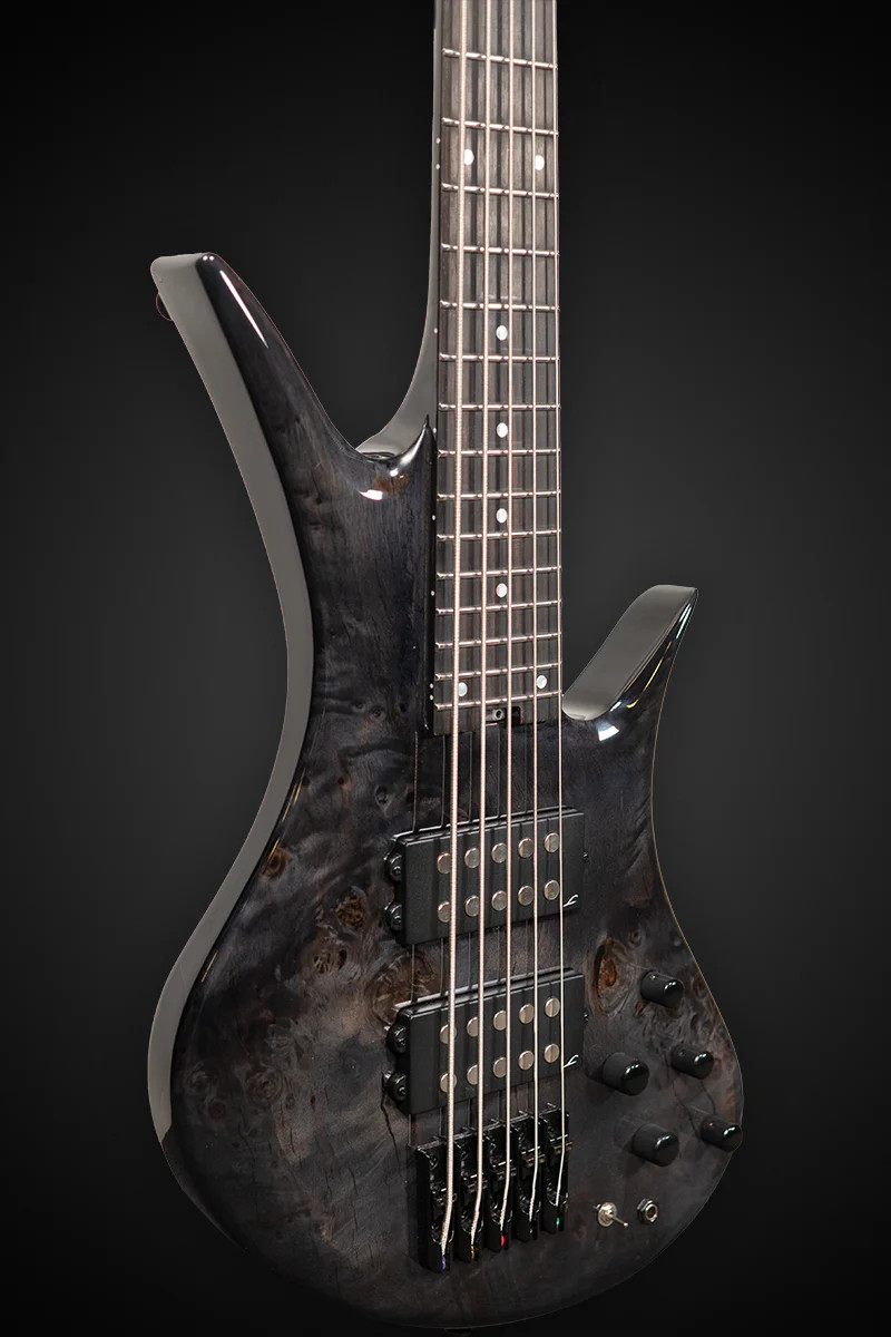 Legator HB4 Bass Guitar -Jupiter Burst Buckeye Burl Maple (HB4-JB) | Musician Madness