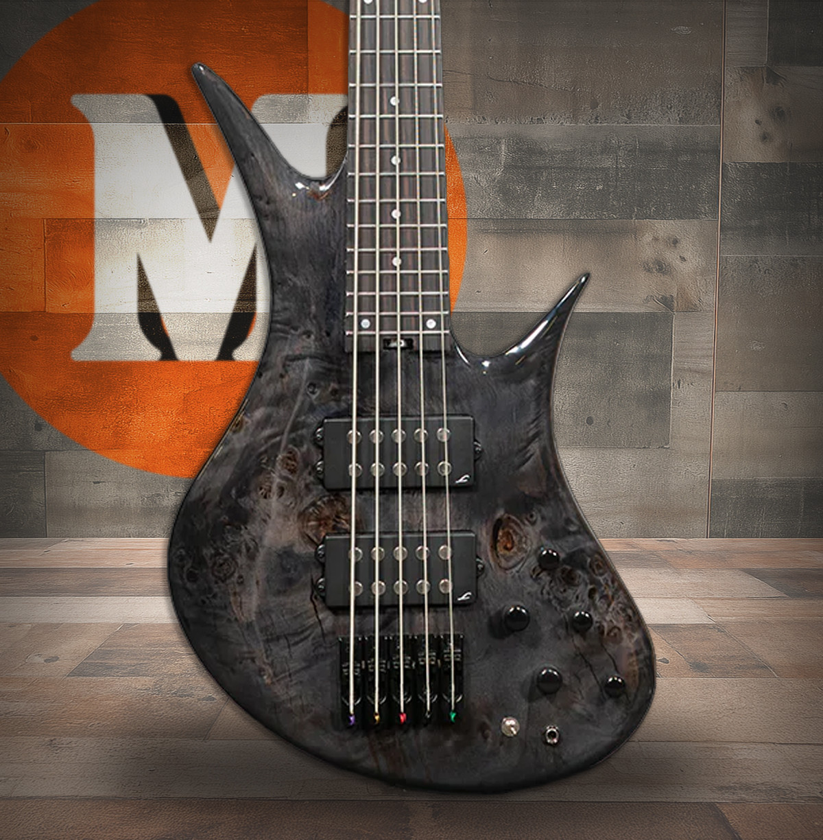 Legator HB5 Bass Guitar - Black Burl (HB5-BLK) | Musician Madness