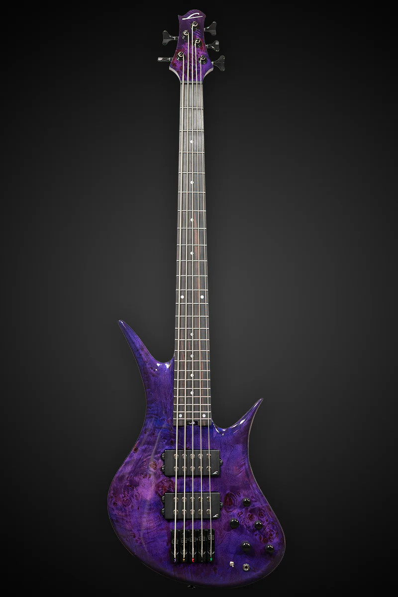 Legator HB5 Bass Guitar - Magenta Burl (HB5-MAG) | Musician Madness