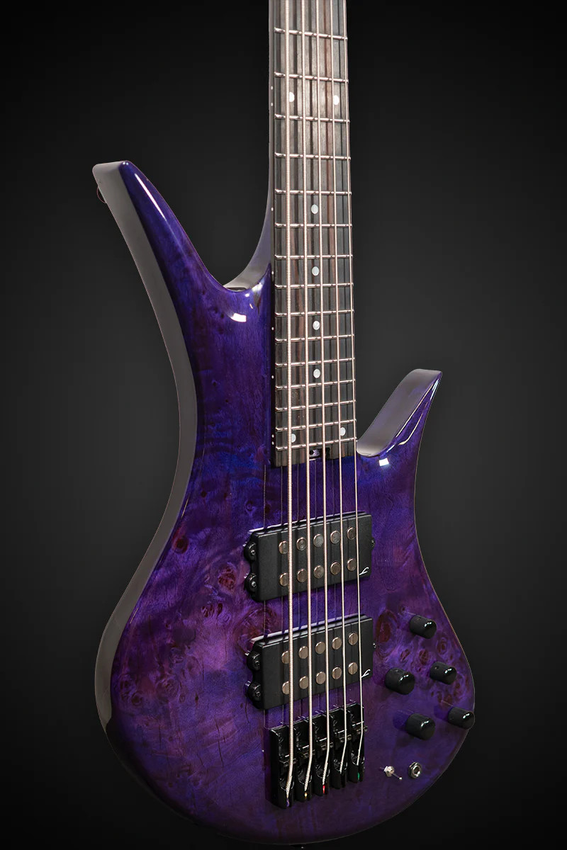 Legator HB5 Bass Guitar - Magenta Burl (HB5-MAG) | Musician Madness