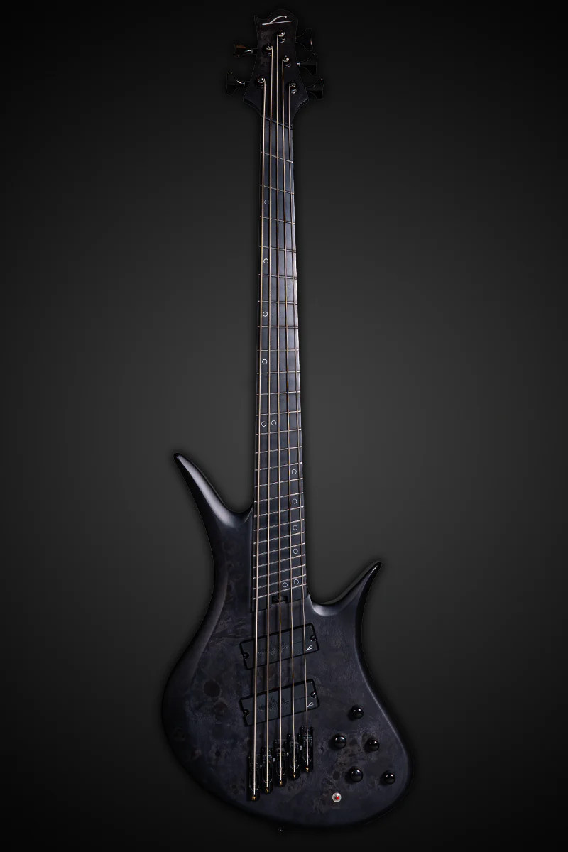 Legator HB5F Bass Guitar -Satin Black Burl (HB5F-BLK) | Musician Madness