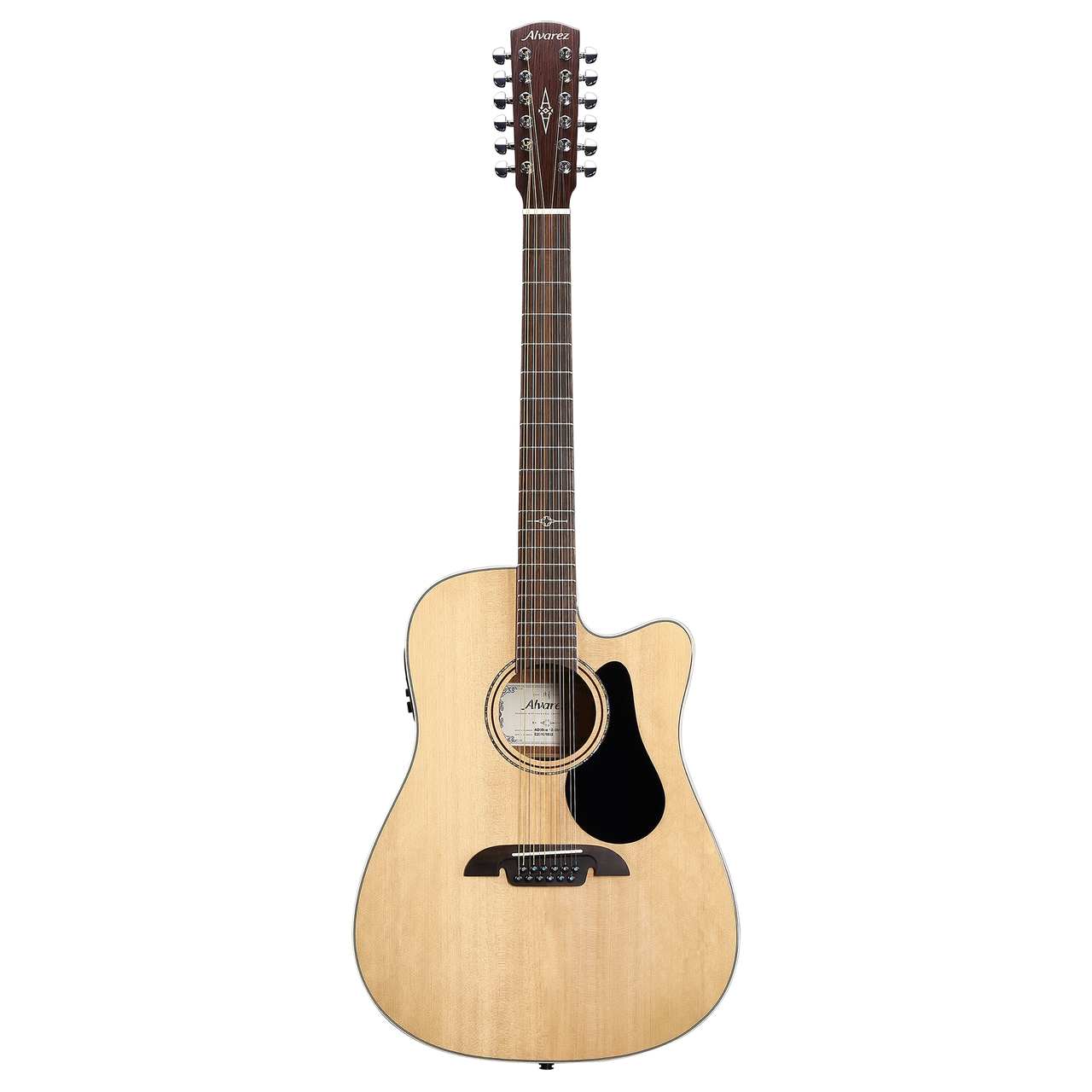 Alvarez Artist Dreadnought Guitar Acoustic Electric 12 string with Cutaway (AD60CE_12-String) | Musician Madness