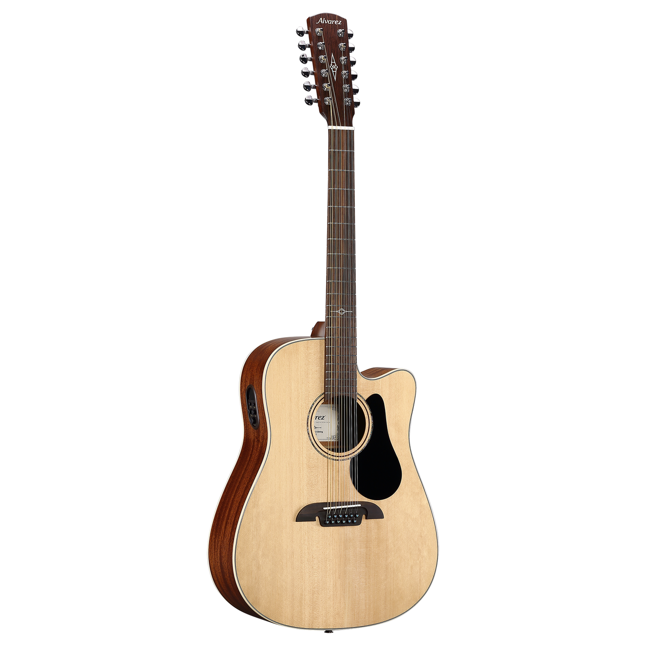 Alvarez Artist Dreadnought Guitar Acoustic Electric 12 string with Cutaway (AD60CE_12-String) | Musician Madness