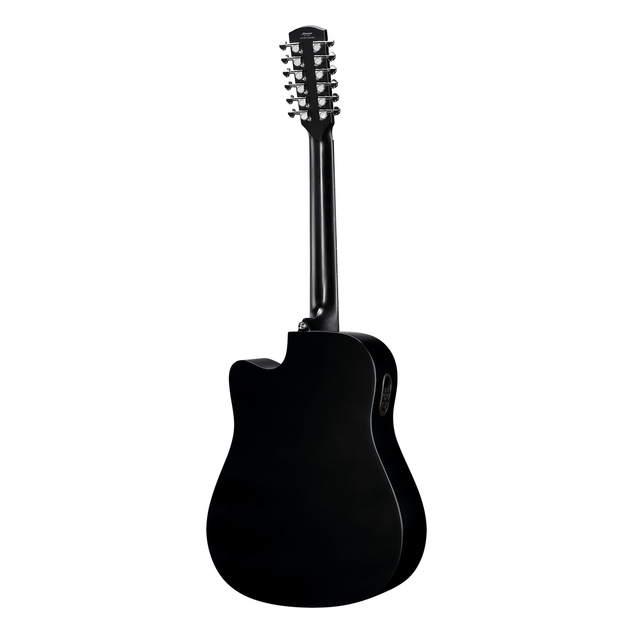 Alvarez Artist Dreadnought Guitar Acoustic Electric 12 String Black with Cutaway (AD60CE_12-String_Black)